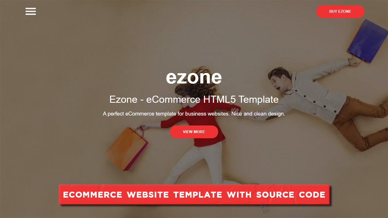 E-commerce Website Template In HTML CSS