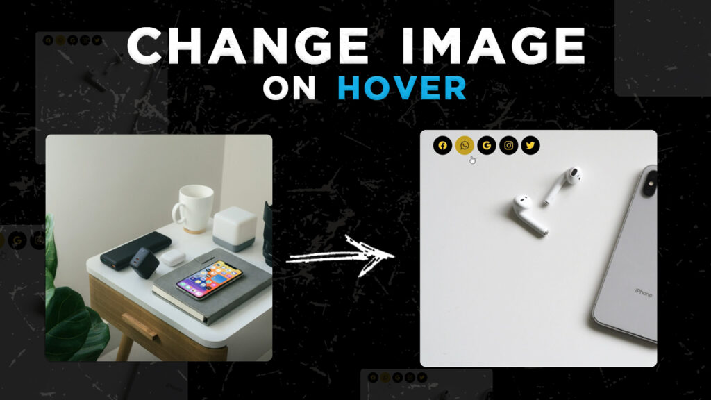 chnage image on hover html and css