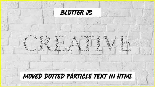 dooted particles in html and css