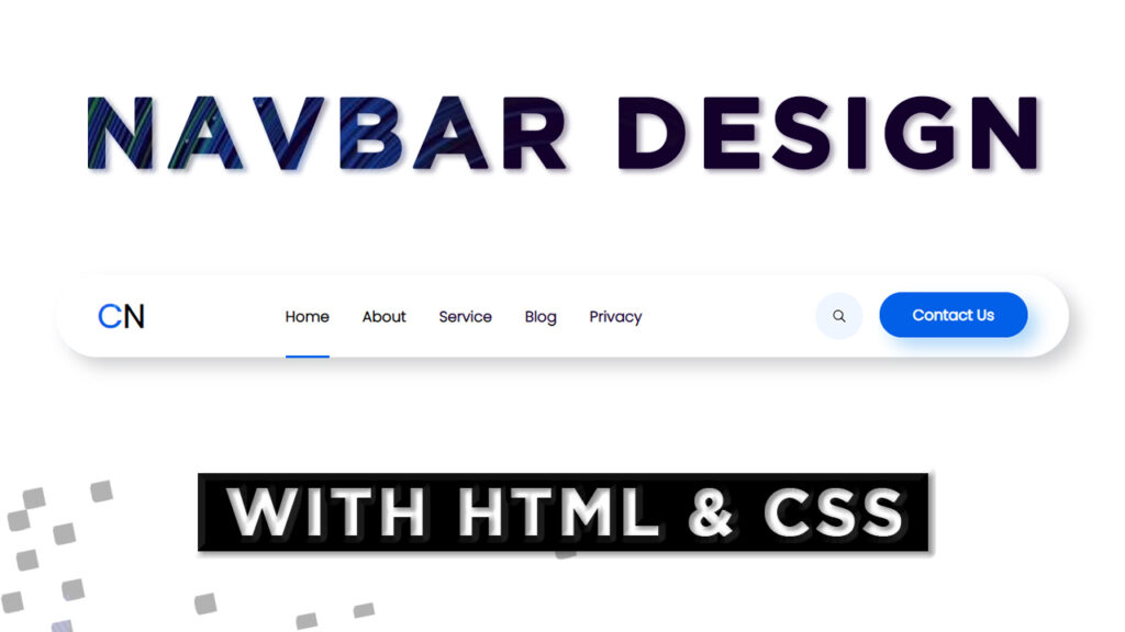 navbar design with the help of html