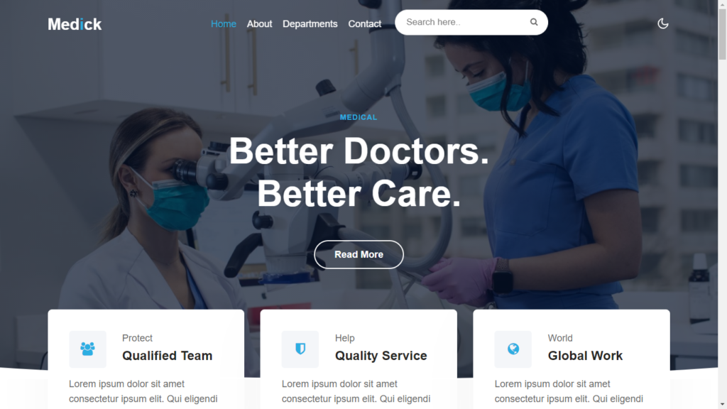 Download Doctor Website Template