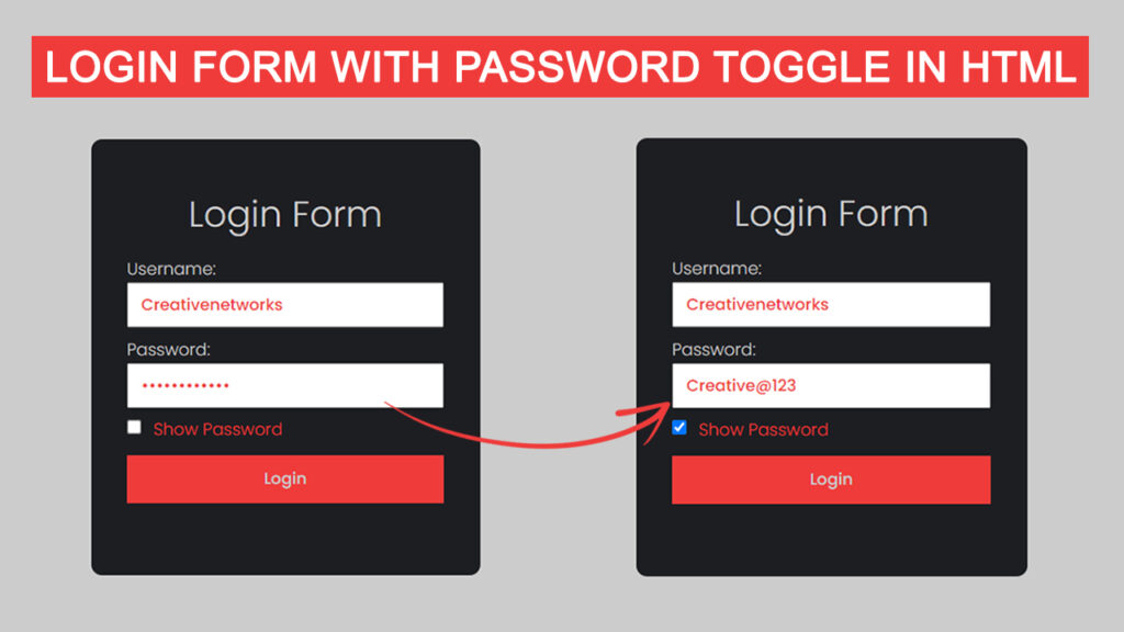 Make Toggle Password Visibility