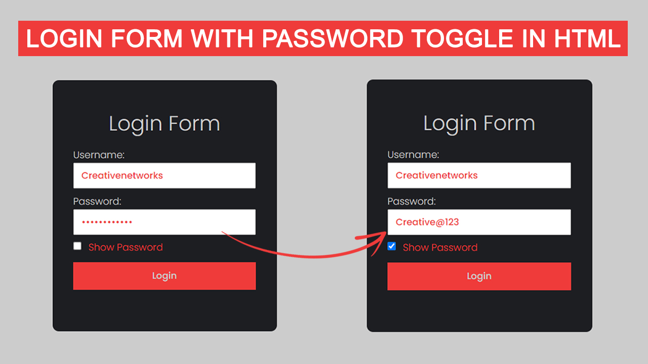 Html видимость. Login form. show password. login form in html. show password icon.