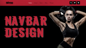 responsive navbar design with html and css